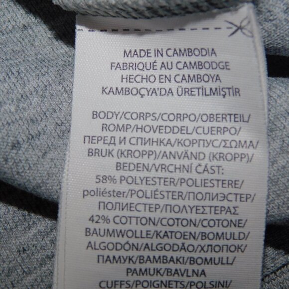 Polo Ralph Lauren Mens M Light Gray Black Pony Double Knit Full Zip Hoodie *READ - Picture 6 of 9